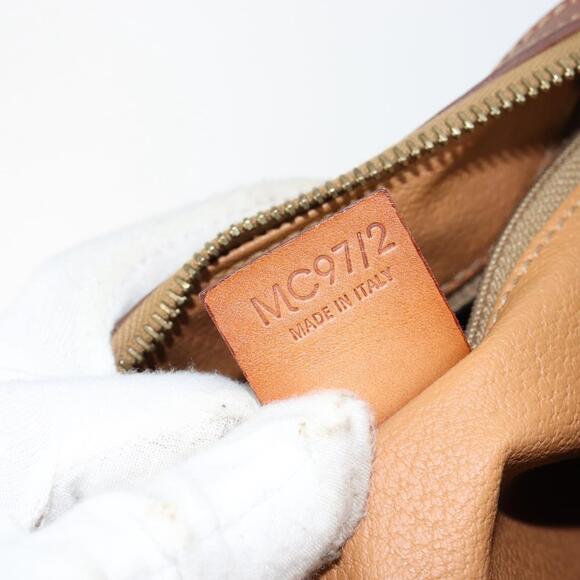 CELINE Macadam Canvas Hand Bag Pvc Leather Brown Gold - Picture 13 of 13